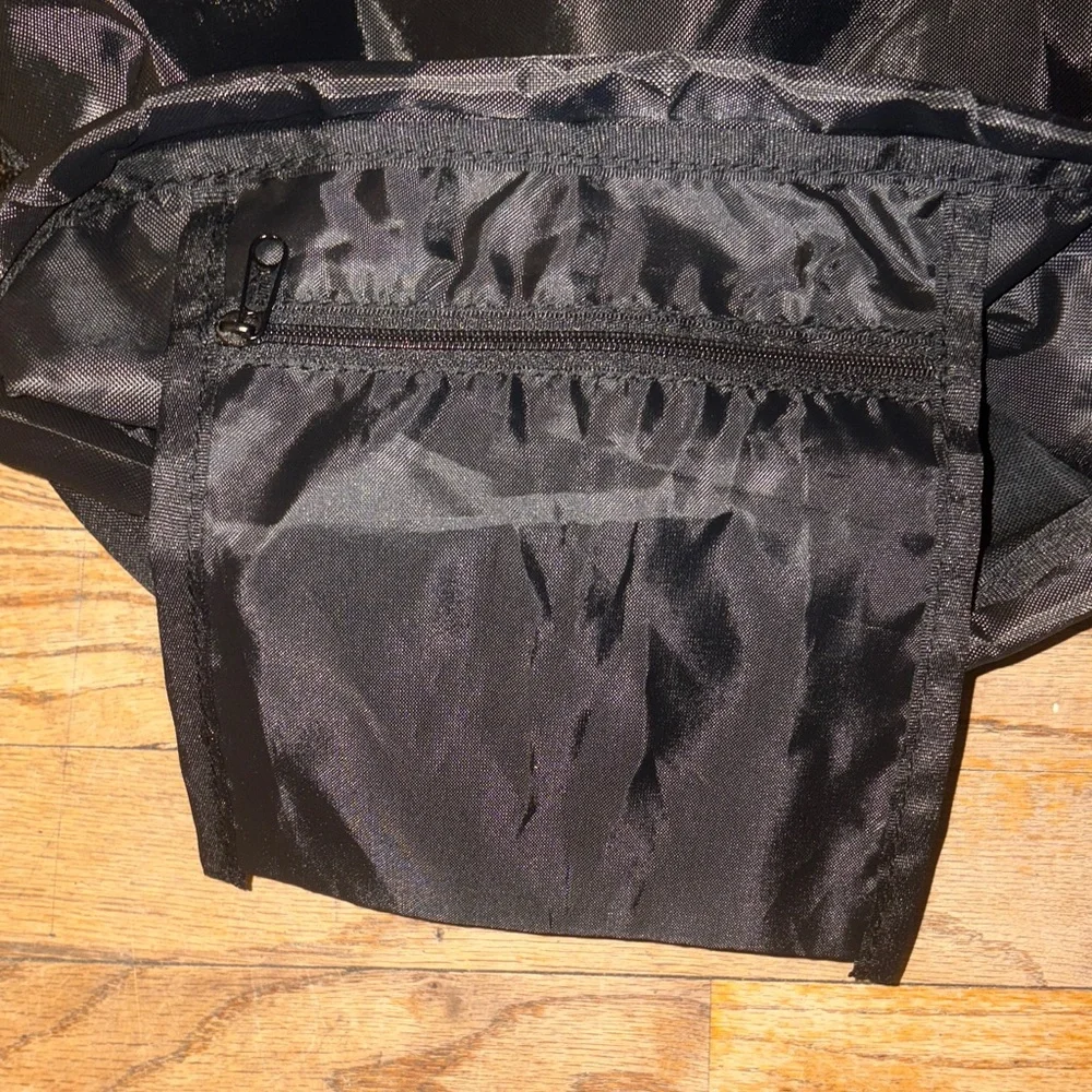 Puma Black and Gray Drawstring Backpack